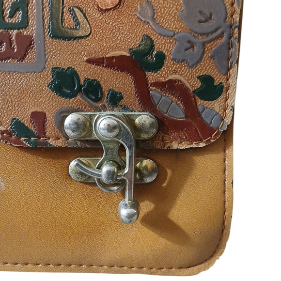 Princess R Vintage Egyptian Leather Handbag Top Handle Briefcase - Picture 3 of 16